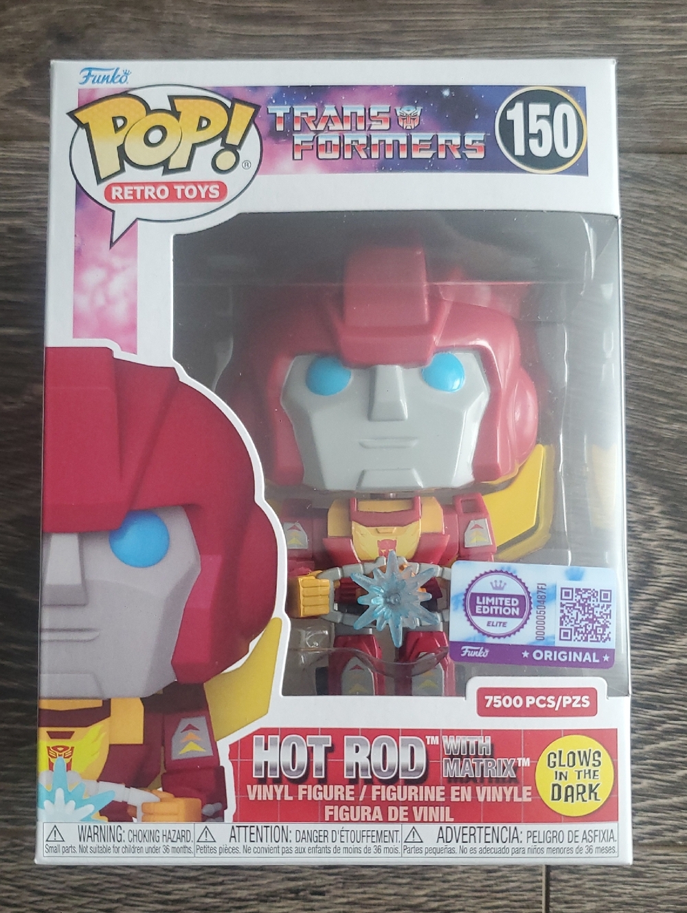 Funko Pop! Retro Toys Transformers Hot Rod with MATRIX GITD #150